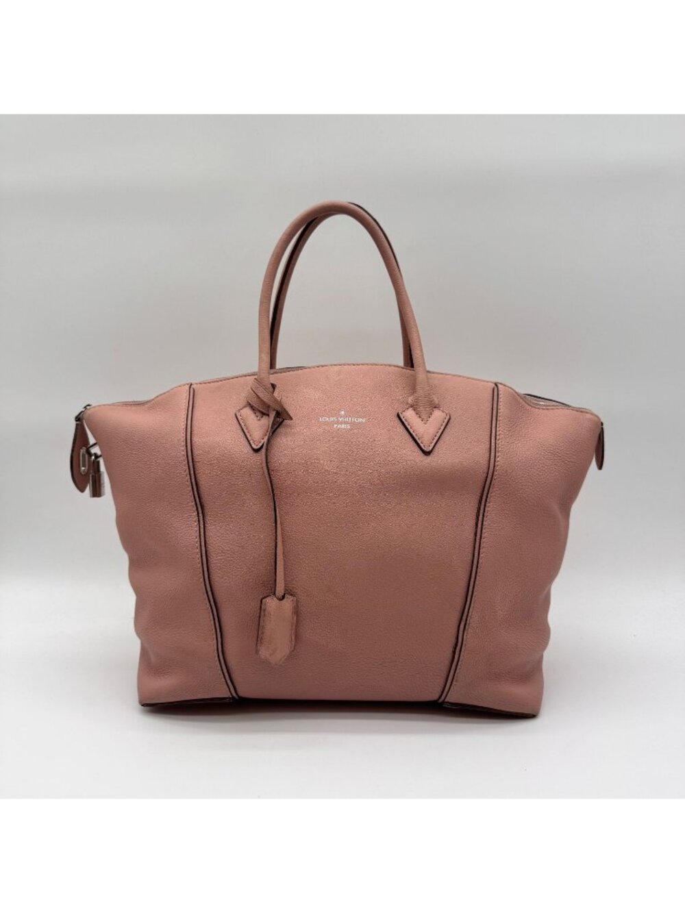 Louis Vuitton Tote Bag MM Parnassea Veau Casimir Leather Pink